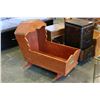 Image 1 : ROCKING WOOD CRADLE