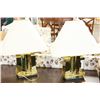 Image 1 : PAIR OF BRASS TABLE LAMPS