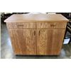 Image 1 : HOMEMADE FIR 2 DOOR 1 DRAWER SERVER