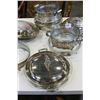Image 1 : LOT OF SILVER PLATE SERVING PIECES