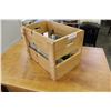 Image 2 : WOOD CRATE OF VINTAGE BOTTLES