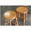 Image 3 : THREE WOOD BARSTOOLS