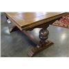 Image 2 : OAK DRAWLEAF DINING TABLE
