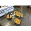 Image 3 : ROUND GLASS TOP ENDTABLES AND OVAL COFFEE
