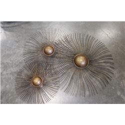 SUNBURST WALL MEDALLIONS SET