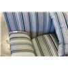 Image 2 : NEW MODERN STRIPED LIVING ROOM CHAIR WITH THROW PILLOW RETAIL $699