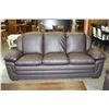 Image 1 : BRAND NEW ASHLEY BROWN LEATHER SOFA AND LOVESEAT MODERN DESIGN RETAIL $1499