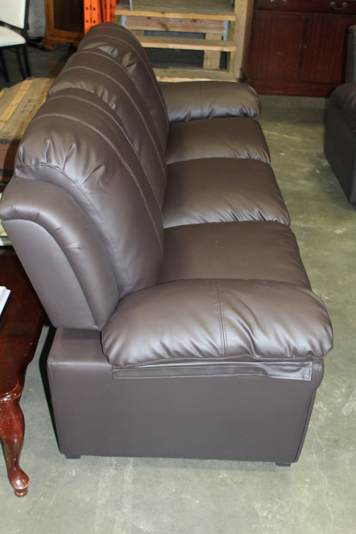 Darcy ashley sofa sage loveseat furniture living sets packages sofas couch sectional gogofurniture wyckes rentall af BRAND NEW ASHLEY BROWN LEATHER SOFA AND LOVESEAT MODERN DESIGN RETAIL $1499