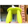 Image 2 : TWO PLASTIC GREEN KIDS STOOLS