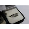 Image 3 : TWO ESTATE RINGS AND CHANNEL EARRINGS