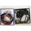 Image 1 : BLACK MAGNETIC HEMATITE JEWELLRY AND TRAY OF BANGLES