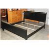 Image 3 : NEW KINGSIZE AVENZA BLACK MODERN SLEIGHBED, SOLID WOOD CONSTRUCTION, RETAIL $1499