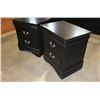 Image 2 : PAIR OF NEW BLACK MODERN AVENZA 2 DRAWER NIGHTSTANDS RETAIL $249ea.