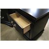 Image 3 : PAIR OF NEW BLACK MODERN AVENZA 2 DRAWER NIGHTSTANDS RETAIL $249ea.