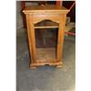 Image 1 : OAK ROLLING GLASSDOOR RECORD CABINET