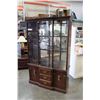 Image 1 : WALNUT 1 PIECE CHINA CABINET