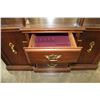 Image 3 : WALNUT 1 PIECE CHINA CABINET