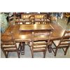Image 2 : JAN EDENS DINING TABLE W/ 2 LEAFS AND 6 CHAIRS