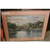 Image 1 : 2 BOMBAY PRIVATE COLLECTION FRAMED PRINTS + LAKE PRINT