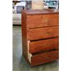 Image 3 : 4-DRAWER STAINED WOOD DRESSER
