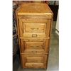 Image 1 : REPRODUCTION OAK 3 DRAWER FILE CABINET