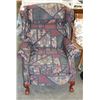 Image 1 : WINGBACK RECLINER CHAIR WITH PAW FEET