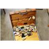 Image 2 : WOOD BOX OF ART SUPPLIES