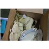 Image 4 : TWO BOXES OF SKATES AND TOYS ETC