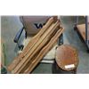 Image 1 : WOOD STOOL STADIUM SEAT AND WOOD SHELF