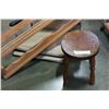 Image 2 : WOOD STOOL STADIUM SEAT AND WOOD SHELF
