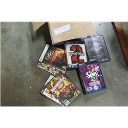 BOX OF VARIOUS PC GAMES