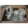 Image 1 : TWO BOXES OF GLASS SERVING PIECES AND DISHES