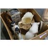 Image 1 : BOX OF VASES FIGURES AND POTTERY JUG
