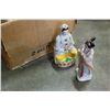 Image 2 : BOX OF VASES FIGURES AND POTTERY JUG