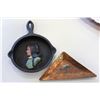 Image 2 : HAMMERED COPPER DISH BOWL AND COW AND DECORATIVE CAST IRON PAN