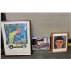 Image 1 : MIRRORED CAR ADVERT AND FRAMED CAR ADVERT