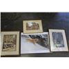 Image 1 : THREE FRAMED PRINTS AND ROBERT BATEMAN UNFRAMED PRINT