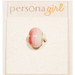 Sterling Silver Pink Cotton Bead