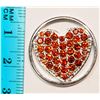 Image 2 : Sterling Silver Rhoduim Plated Cubic Zirconia Pendant