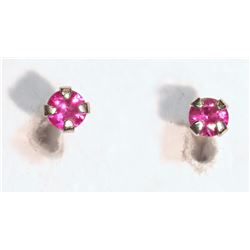 14kt Gold Ruby Earring