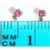 Image 2 : 14kt Gold Ruby Earring