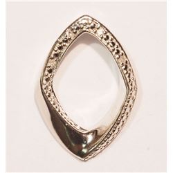 Sterling Silver Diamond Pendant