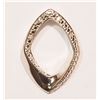 Image 1 : Sterling Silver Diamond Pendant