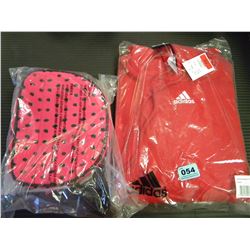 PINK LADYBUG PURSE & MENS ADIDAS HOODIE SIZE M