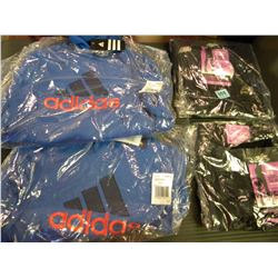 2 BLUE ADIDAS HOODED PULL OVERS SIZE 5 & 2 WOMENS SHAPE SHIFTERS SIZE M