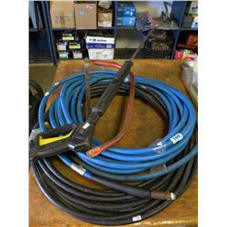 2 PRESSURE WASHER HOSES/WAND & HACKSAW
