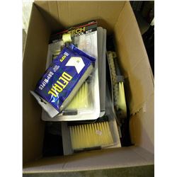 BOX OF MISC WALLPAPER KITS/LIGHTS