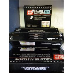 5 BOXES OF GRIP RITE FASTENERS