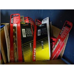 BOX OF MISC DRILL BITS