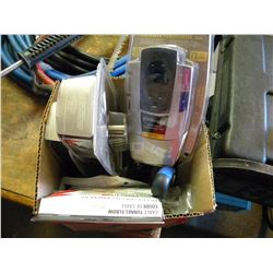 BOX OF MISC SCORING KNIVES & POWER CENTERS